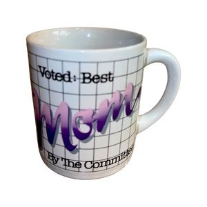 Best Mom Vintage 80’s Coffee Mug : Geometric Shapes